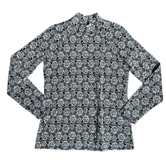 Sundance Tops - SUNDANCE Women's Black and White Patterned Blouse Size Small